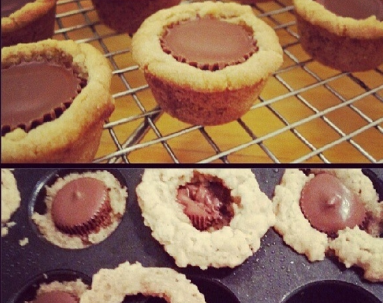 Peanut Butter Cup Cookie Fail