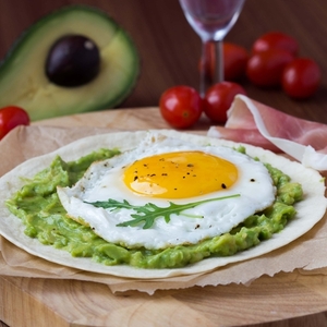 Mexican style avocado and eggs