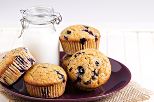 Blueberry yoghurt muffin