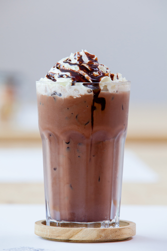 Iced chocolate drink