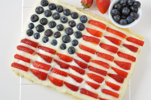 American flag cake