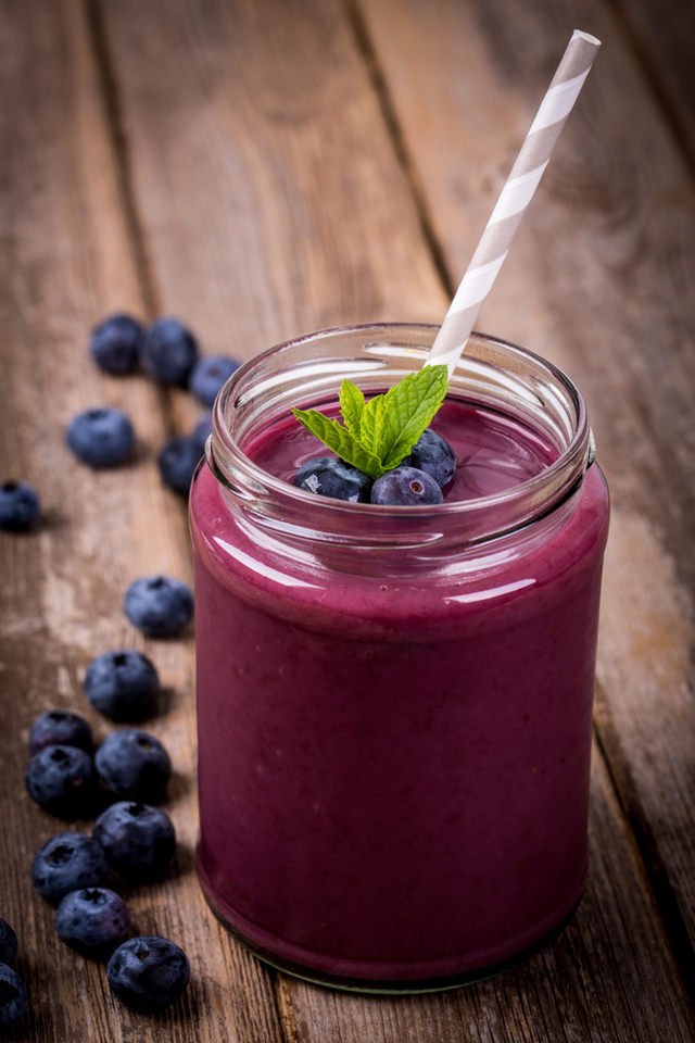 Blueberry, cranberry smoothie
