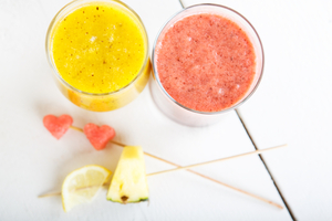Tropical fruit smoothies
