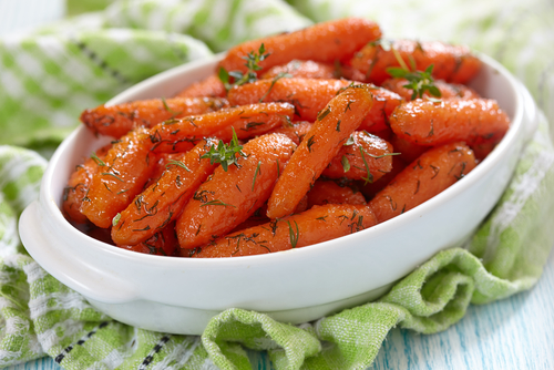 Honey glazed carrots