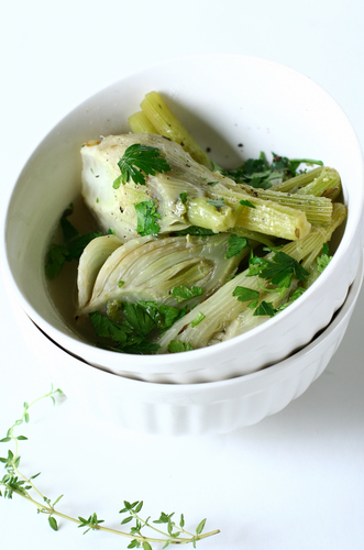 Braised fennel