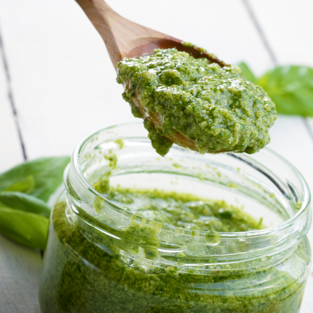 Turkey roll ups with fresh pesto