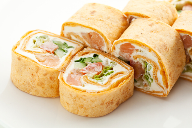 Salmon &amp; cucumber sushi sandwiches