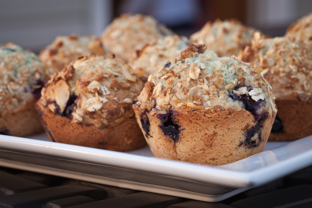 Berry  and oat muffins
