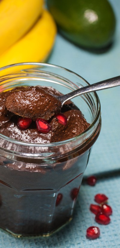 Avocado chocolate pudding