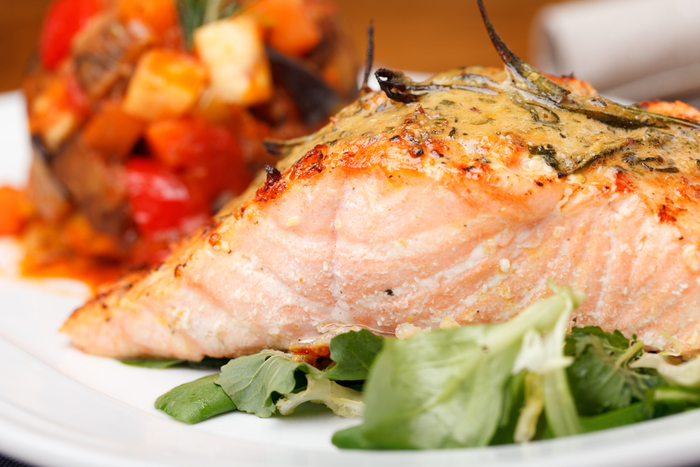 Creamy salmon with chunky ratatouille | MummyPages.ie