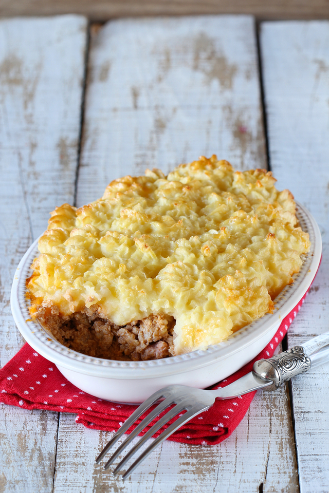 Delicious lamb potato pie