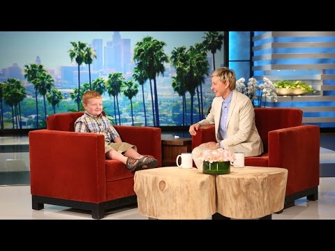 Hilarious 'apparently' kid meets Ellen DeGeneres