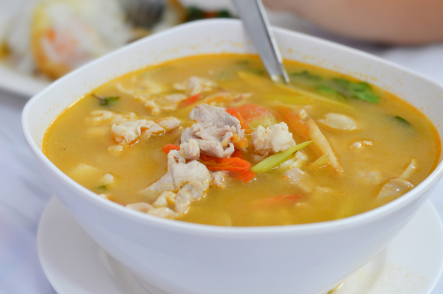 Thai chicken soup