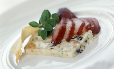 Irish goat’s cheese and wild mushroom terrine