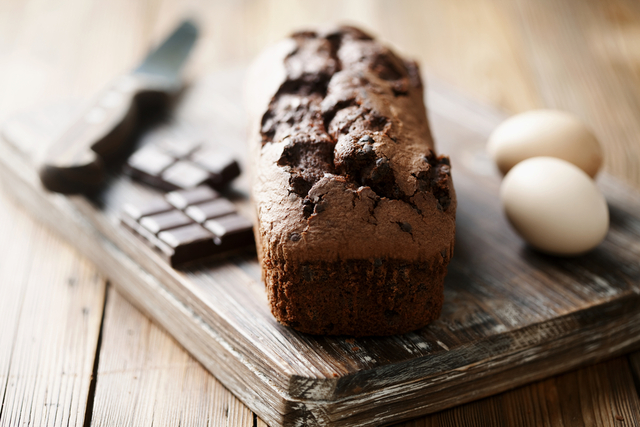 Double chocolate loaf cake