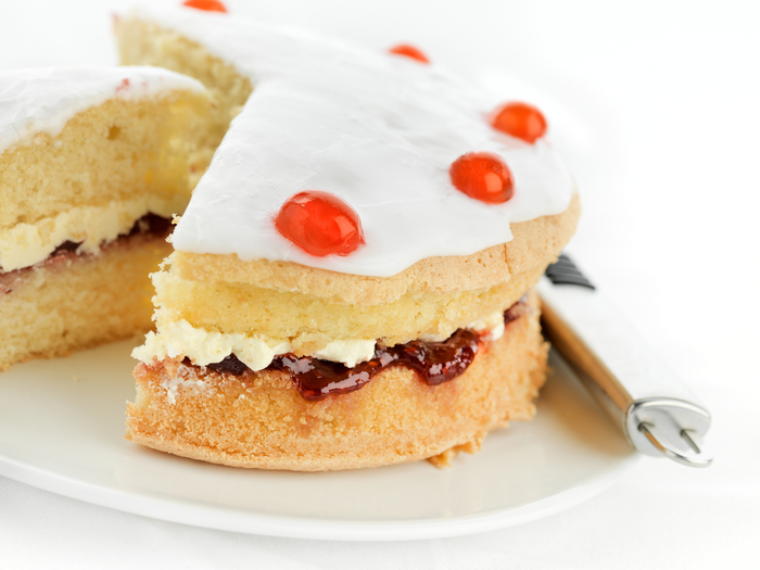 Cherry jam layer cake