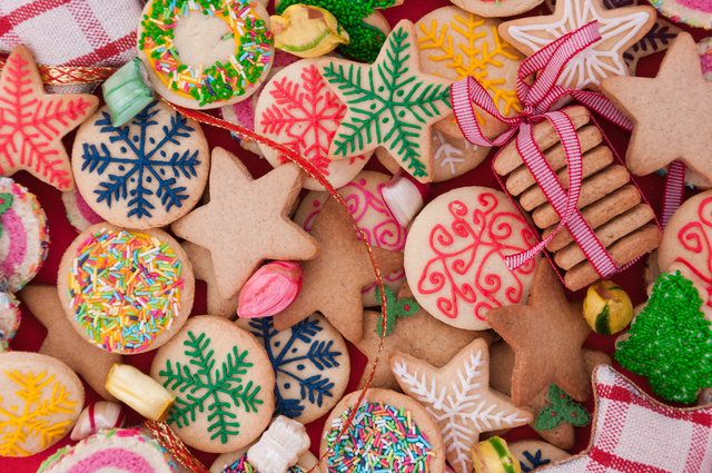 Christmas gingerbread baubles