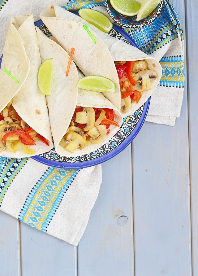 Mushroom fajitas 