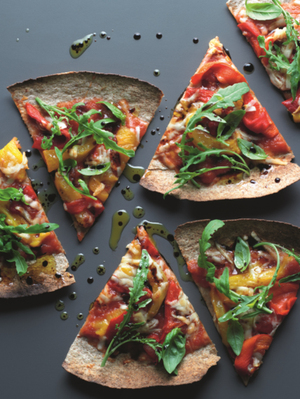 Tortilla pizza with tomatoes, pecorina cheese... | MummyPages.ie