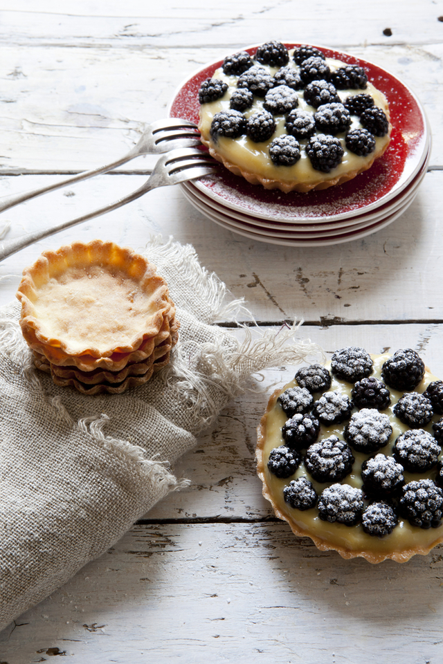 Blackberry tartlets