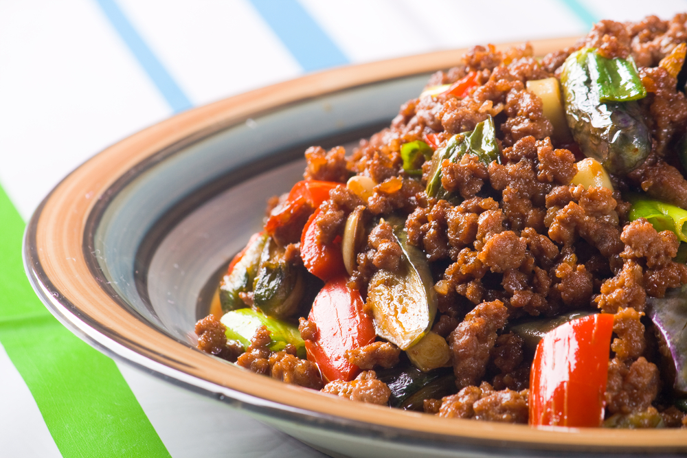 Spicy beef, with aubergine MummyPages.ie