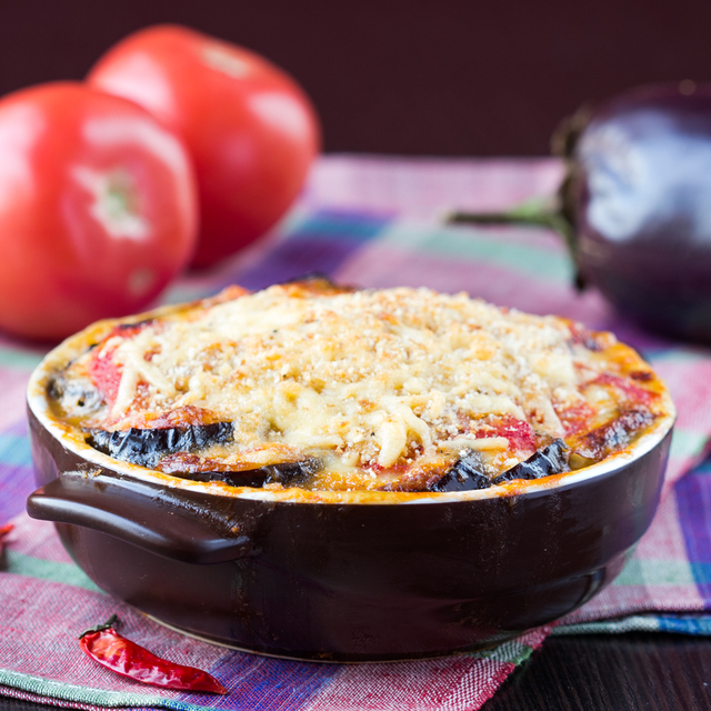 Low-fat moussaka