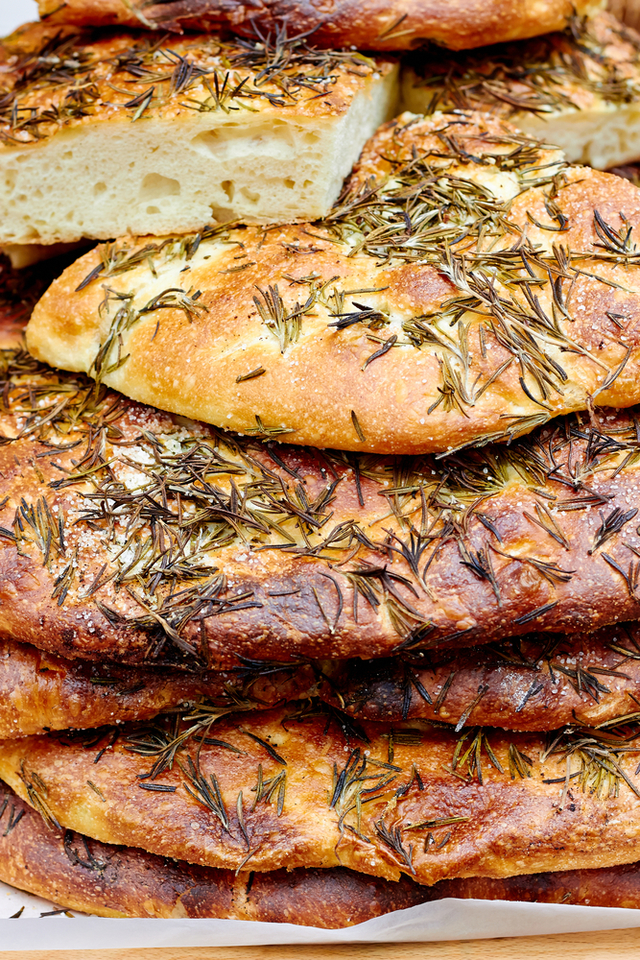 Gluten-free rosemary flatbreads