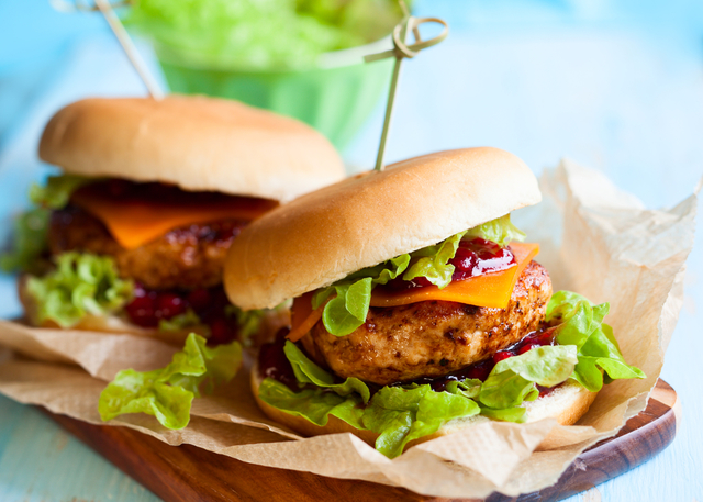 Jerk chicken burger