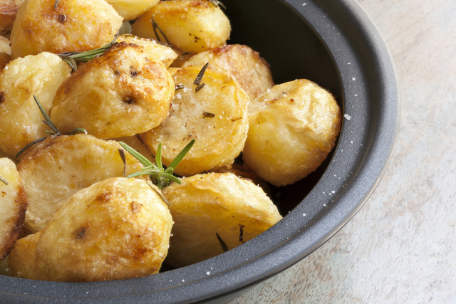 New potatoes with rosemary