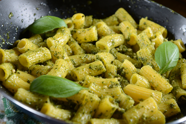 Pasta with green goddess sauce 