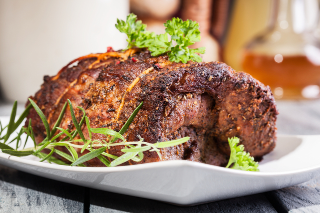 Pulled pork with maple and mustard marinade