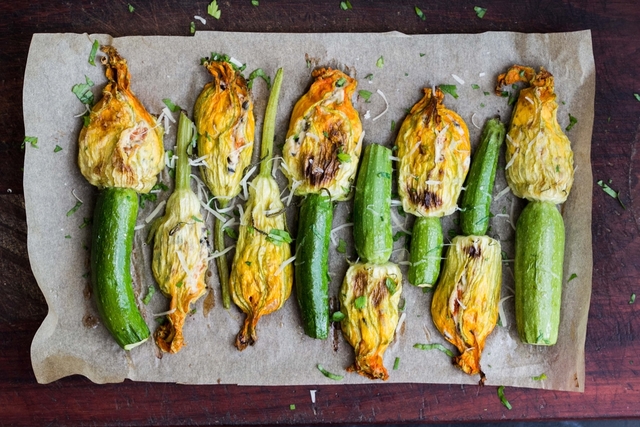 Courgette flowers