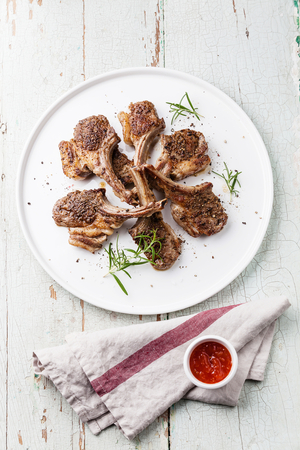 Indian spiced lamb cutlets