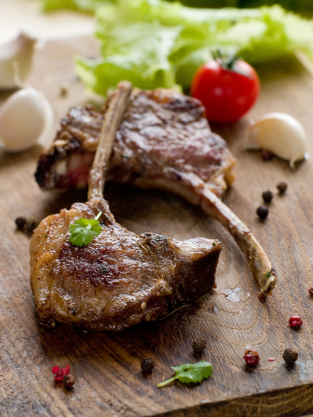 Spicy lamb chops