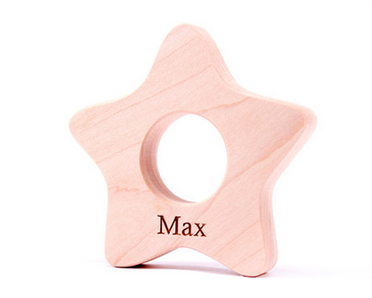 Wooden teether