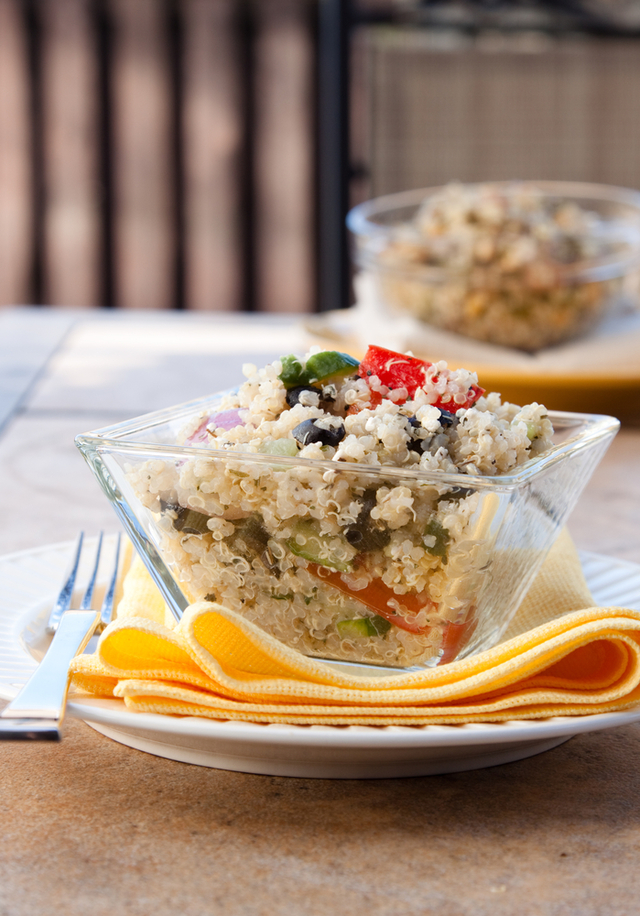 Quinoa and herb salad