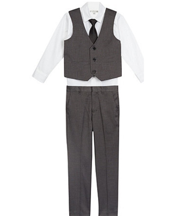 Designer Grey Herringbone Suit