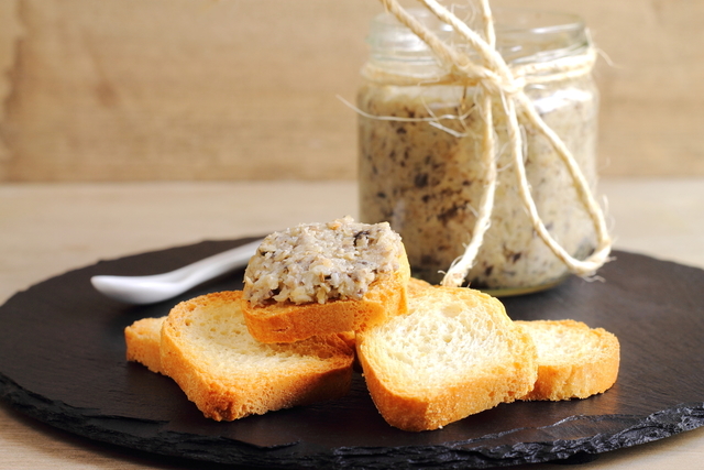 Mushroom and chestnut pate