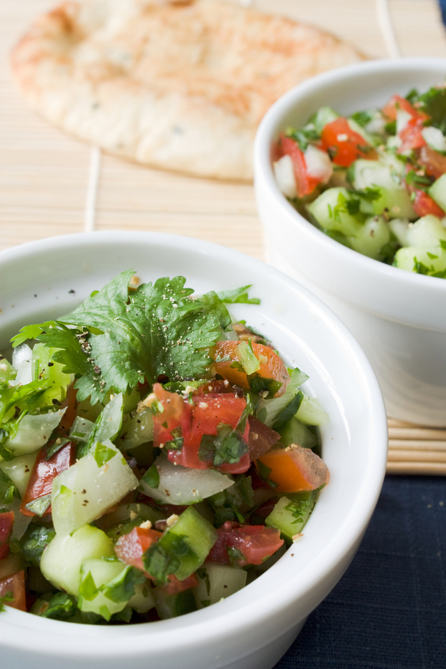 Spiced cucumber and chilli salad 