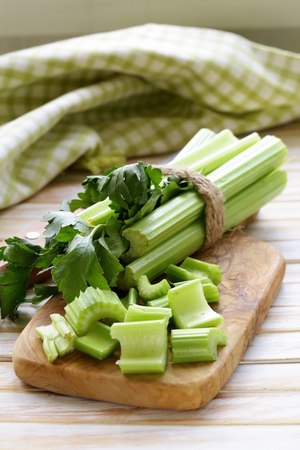 Bulghar wheat, celery and herb salad 