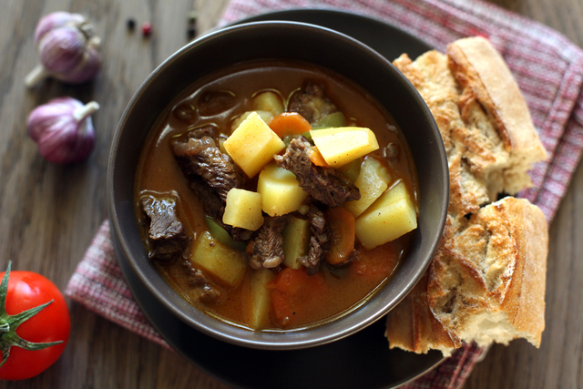 Rosemary and garlic beef stew