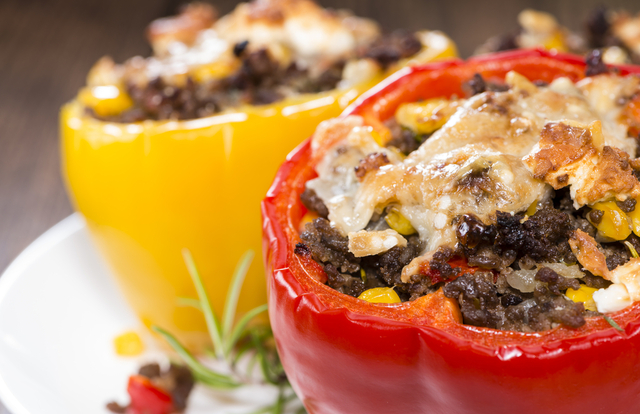 Vegetarian stuffed peppers