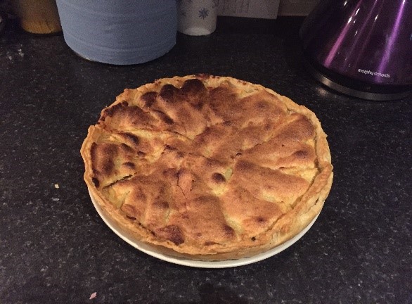 Pear and almond tart