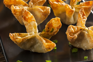 Cheese and spinach parcels