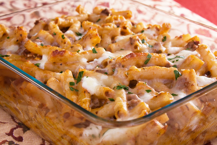 Pork pasta bake 