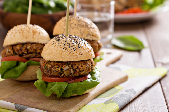 Veggie mini burgers