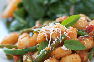 Simple gnocchi spinach and cannellini beans