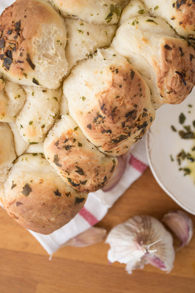 Spiced garlic bread