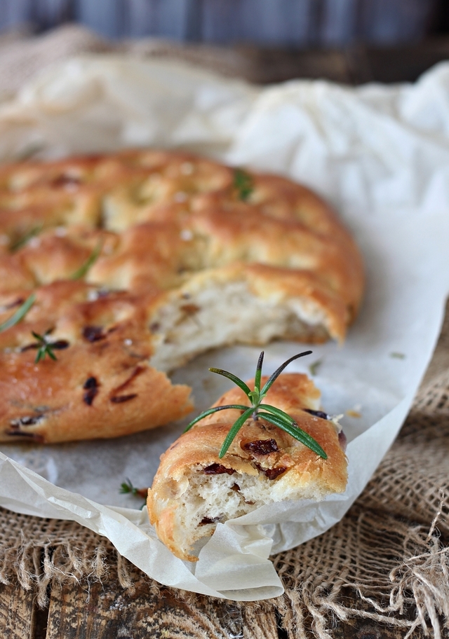 Garlic and chilli focaccia bread