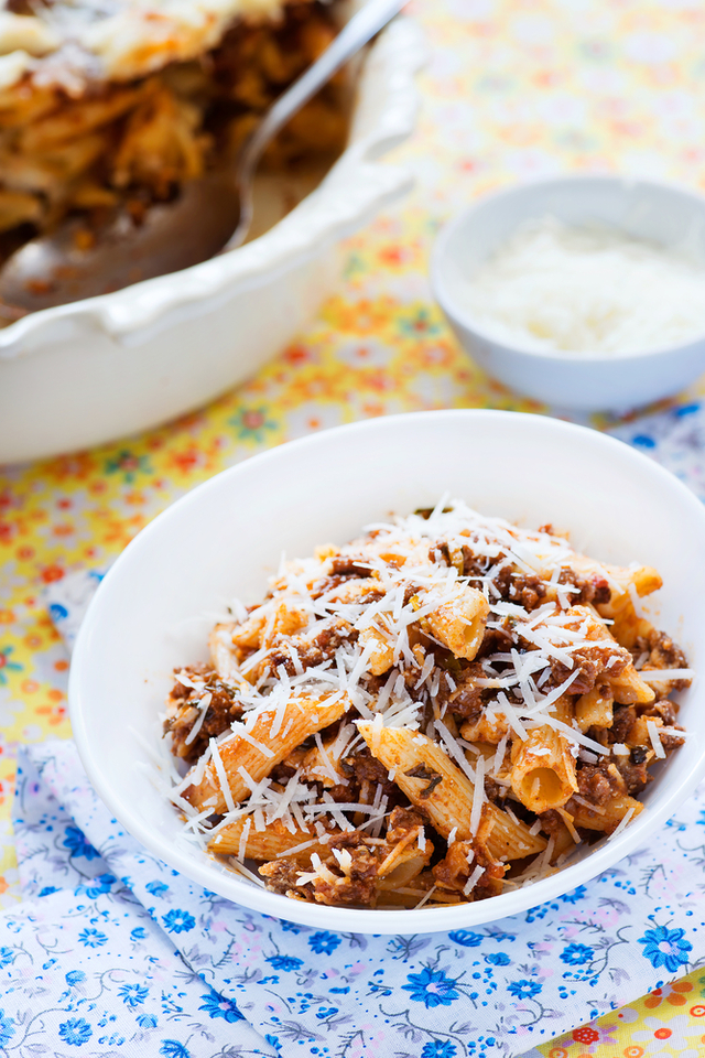 Penne ‘ziti’ casserole